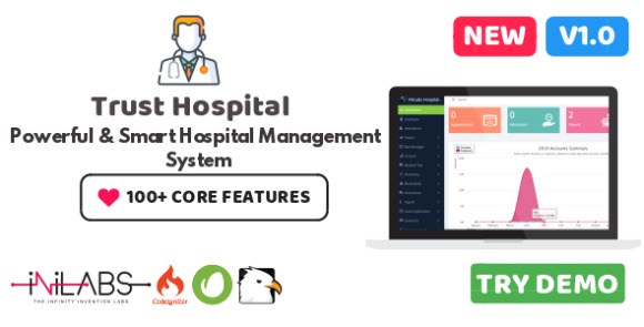 Trust Hospital Management ERP PHP Script
