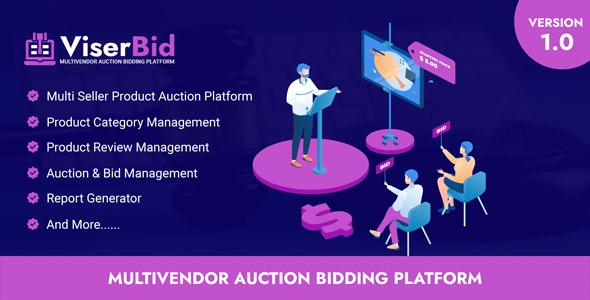 ViserBid Multivendor Auction Bidding Platform PHP Script Download