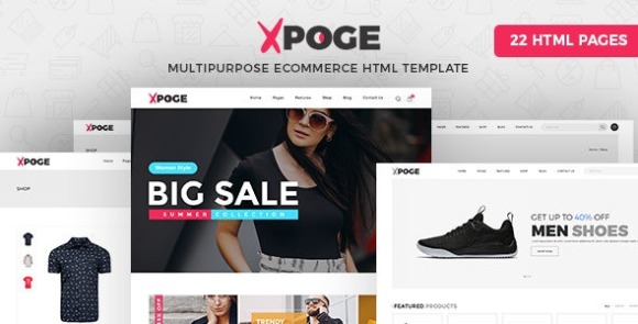 Xpoge Multipurpose eCommerce HTML Template Download