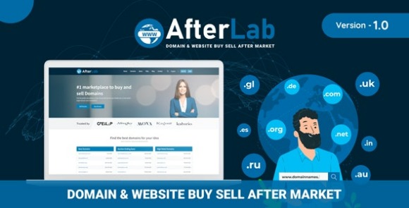 AfterLab Nulled Domain and Website Buy Sell After Marketplace Script