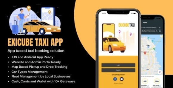 Exicube Taxi App Spurce Code
