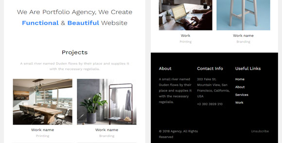 Portfolio Email HTML Template Free Download