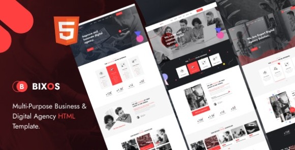 Bixos Business and Digital Agency HTML Template Download
