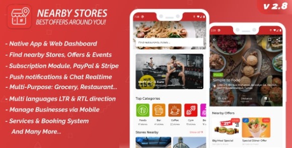 Nearby Stores Android App Source Code