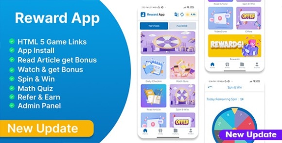 Reward App Lucky Spin Start App Ads Adcolony Application Source