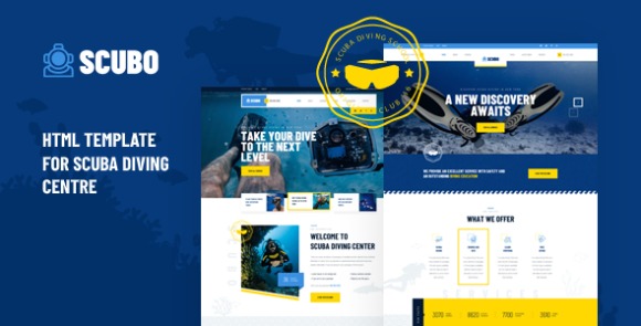 Scubo HTML Template For Scuba Diving Centre Download