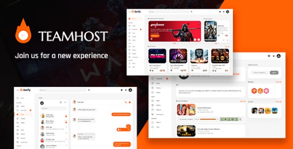 TeamHost Gaming Community HTML Template Download