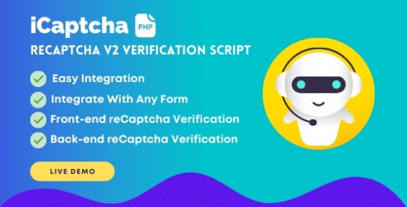 iCaptcha Frontend and Backend reCaptcha Verification Script