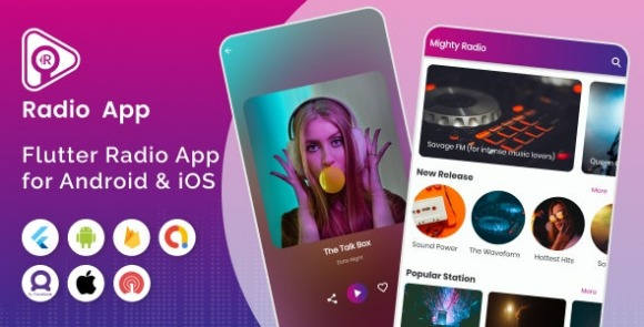 Mighty Radio Flutter Radio Streaming App with PHP Backend