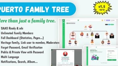 Puerto Family Tree Builder SaaS PHP Script