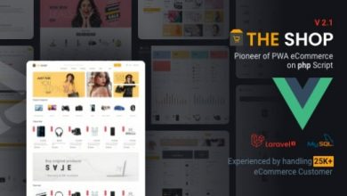 The Shop PWA eCommerce CMS Nulled PHP Script