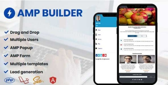 AMP Builder AMP Landing Page Builder PHP Script