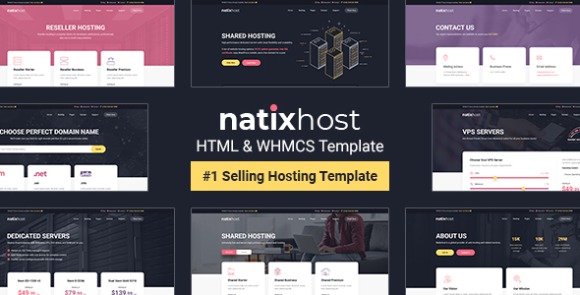 NatixHost WHMCS and Hosting HTML Template Download