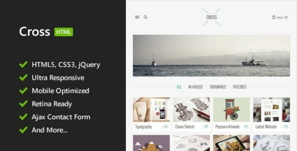 Cross Minimal HTML5 Template Download