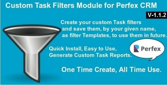 Custom Task Filters Module for Perfex CRM Addon