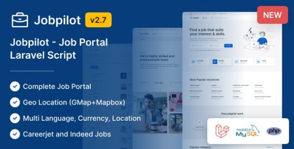 Download #Jobpilot v2.48.8 – Job Portal Laravel Script Free