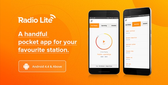 Radio Lite Single Radio Streaming App Source Code