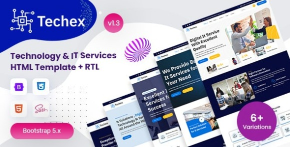 Techex Technology and IT Services HTML Template