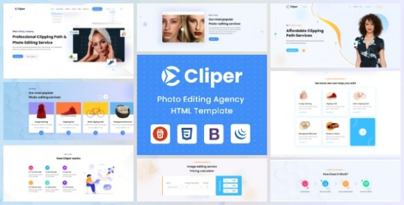 Cliper Image Editing Agency HTML Template