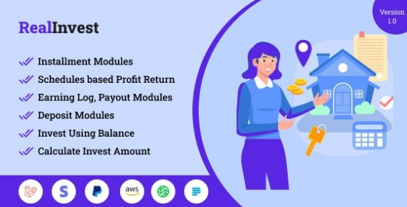 RealInvest Complete Real Estate Investment Platform PHP Script