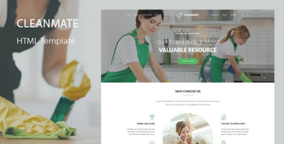 CleanMate Cleaning HTML Template