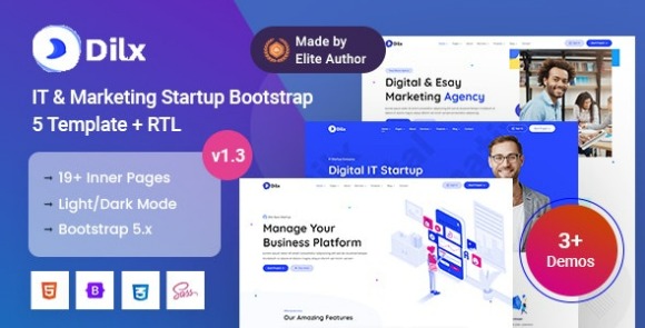 Dilx Technology and SEO Marketing Services HTML Template