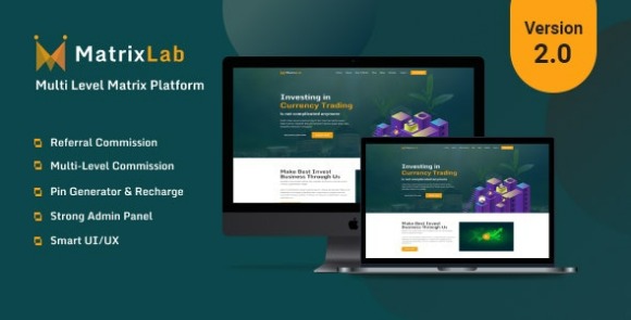 MatrixLab Multilevel Matrix Platform Nulled PHP Script