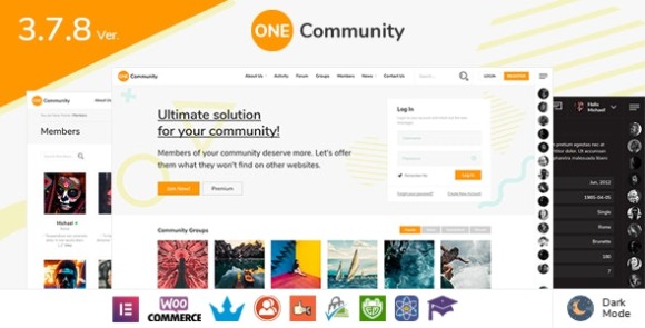 OneCommunity BuddyPress Membership Theme Download