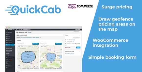 QuickCab WooCommerce Taxi Booking Plugin Download