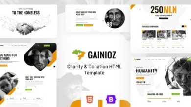 Gainioz Charity and Donation HTML Template