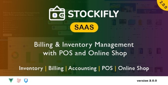 Download #Stockifly SAAS v2.0.0 – Billing & Inventory Management with POS and Online Shop Script