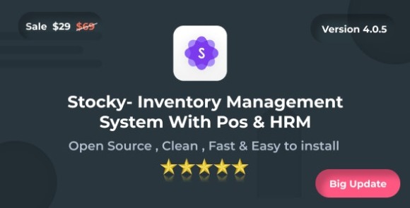 Download #Stocky v4.0.5 – POS with Inventory Management & HRM PHP Script
