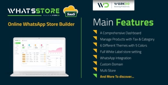 Download #WhatsStore SaaS v5.4 Nulled – Online WhatsApp Store Builder PHP Script