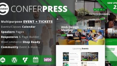 ConferPress Multipurpose Event Tickets WordPress Theme