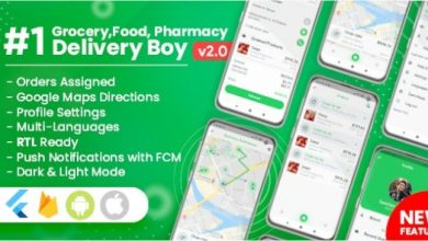 Delivery Boy for Groceries Foods Pharmacies Stores Flutter App
