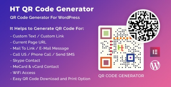 Download #HT QR Code Generator v2.3.7 – WordPress Plugin