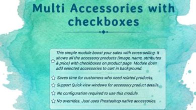 Multi Accessories with Checkboxes Module for PrestaShop
