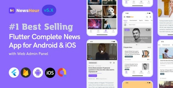 Download #News Hour v5.0.8 – Flutter News App for Android & iOS with Admin Panel Source Code