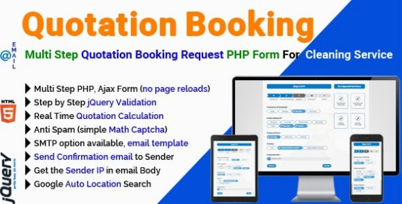 Quotation Booking Multi Step Quotation Booking Request PHP Form