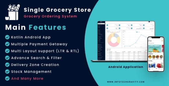 Download #Single Grocery, Food, Pharmacy Store Android User & Delivery Boy Apps with Backend Admin Panel v3.0 Nulled Source