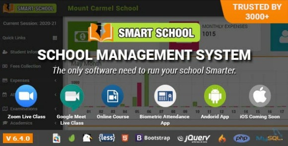 Download #Smart School v6.4.1 Nulled – School Management System PHP Script