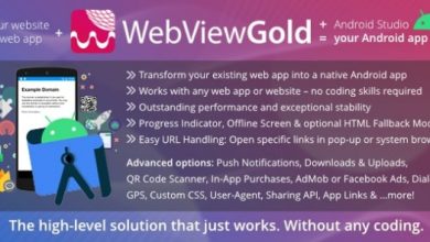 WebViewGold for Android WebView URL HTML to Android App