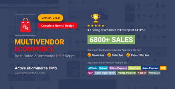 Active eCommerce CMS v8.1 Nulled + All Addons