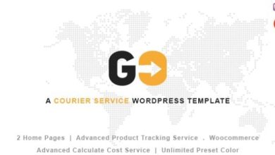 GO Courier Delivery Transport WordPress Theme