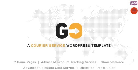 Download #GO Courier v2.5.4 – Delivery Transport WordPress Theme Free
