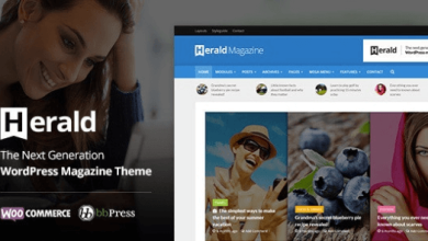Herald Newspaper and News Portal WordPress Theme