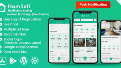 HomListi Real Estate Listing Android and iOS App