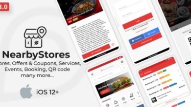Nearby Stores iOS Offers and Coupons Events Restaurant Services and Booking