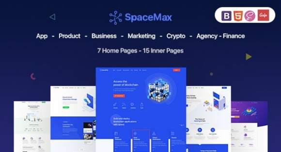 Download #SpaceMax v1.0 – Multipurpose HTML Template Free