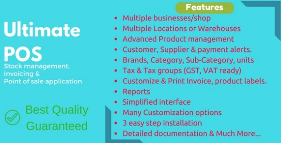 Download #Ultimate POS v5.0 Nulled – Best ERP, Stock Management, Point of Sale & Invoicing Application PHP Script